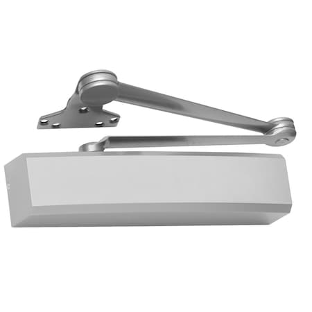 Lcn Grade 1 Cast Aluminum Surface Mount Closer, Extra Duty Double Lever Arm, Aluminum Painted Finish 1450-EDA AL FC